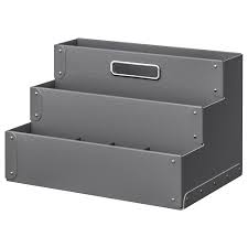 Fjalla Desk Organizer Dark Gray 13 X8 Ikea Desk Organization Desk Organization Ikea Ikea