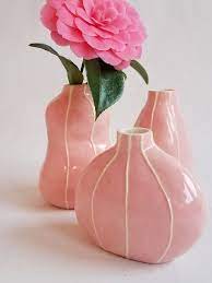 Why Not Invite A Little Pink Into Your Life Pottery Vase Bud Vases Pink Vase
