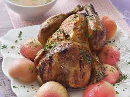 Pintade Aux Peches Blanches Recette Pintade Recette Recettes De Cuisine Alimentation