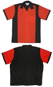 Download Red Black Legend 2244 Button Up Bowling Shirt Men Shirts Ekoios Vn