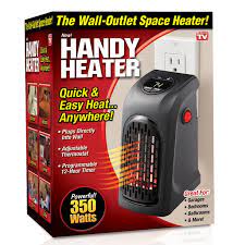 How to install a wall mounted space heater. Handy Heater The Plug In Personal Heater 350 Watts As Seen On Tv Walmart Com Walmart Com