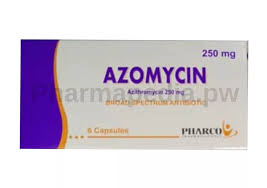 Azithromycin is an antibiotic medication used for the treatment of a number of bacterial infections. Ø§Ø²ÙˆÙ…Ø§ÙŠØ³ÙŠÙ† ÙƒØ¨Ø³ÙˆÙ„Ø§Øª 250 Ù…Ø¬Ù… Azomycin Ù…Ø¶Ø§Ø¯ Ø­ÙŠÙˆÙŠ ÙØ§Ø±Ù…Ø§Ø¨ÙŠØ¯ÙŠØ§ Pharmapedia