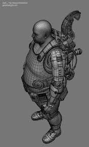 Gary Huang Works Science Fiction Art Retro Character Design Character Modeling