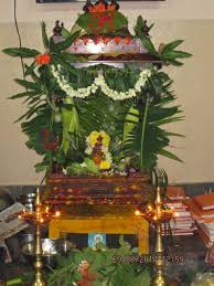 Vaidehi Ashramam Vinayaka Chavithi Celebrations At Vaidehi Ashram Table Decorations Decor Clay Ganesha