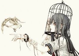 anime cage アートのアイデア イラスト ダークなアニメ