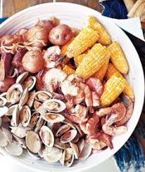 This is the most fun you can have with your seafood. 15 Clambake Backyard Party Ideas Clam Bake Seafood Recipes Clam Bake Party