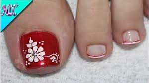 Here you will find the best designs to decorate your toenails. Diseno De Unas Para Pies Flor Para Principiantes Muy Facil Flowers Nail Art Nlc Youtube