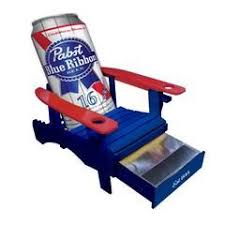 Pbr Adirondack Chair With Cooler Drawer Adirondack Chair Adirondack Chairs Painted Pabst Blue Ribbon