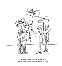 Über die jahrzehnte hat sich dieser tag zum gesetzlichen feiertag als „bekenntnis zu sozialer gerechtigkeit und freiheit, zu frieden und. Schnutinger On Twitter Cartoon Erster Mai Demo Https T Co Hcpm4xrq3f