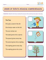 printable kindergarten reading comprehension worksheets