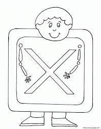 These printable coloring pages are also good for them not to be bored and to be artistic. Upprcase X Ray Alphabet Se25b Coloring Pages Printable