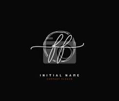 9 years ago need a quick quality logo? F Ff Beauty Vector Initial Logo Handwriting Logo Of Initial Posters For The Wall Posters Luxury Hand Drawn Signature Myloview Com
