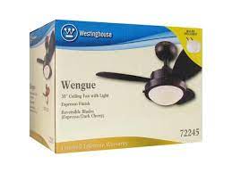 The wengue ceiling fan can be installed with extension rod only. Westinghouse Wenge Two Light 30 Inch Indoor Ceiling Fan 7224500 Newegg Com