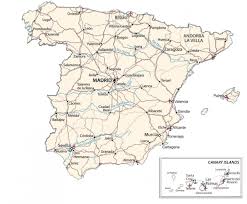 Spain is bordered by the bay of biscay, the balearic sea, the mediterranean sea, and the alboran sea spain is one of nearly 200 countries illustrated on our blue ocean laminated map of the world. Map Of Spain Gis Geography