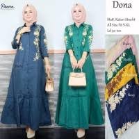 Hasil gambar untuk model baju gamis remaja simple terbaru 2019