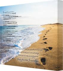 Also known as footprints in the sand, this prayer shows how god is always with us, especially in times of need. Footprints In The Sand Poem Beautiful Poem From Only The Bible Com