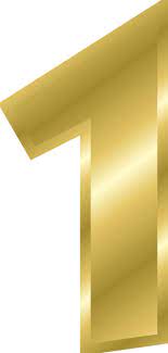 Number 1 Vector Clip Art Free Printables Gold Clipart Printables