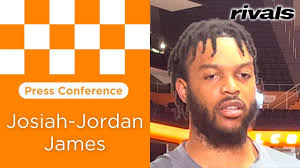 PRESS CONFERENCE: Tennessee forward Josiah-Jordan James meets with the media