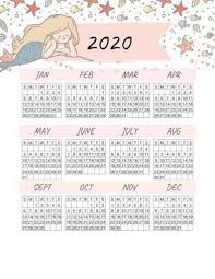 This calendar allows you to print the full year on one page, the template is available. 2021 Free Printable Little Mermaid Calendar Cute Freebies For You Free Printable Bookmarks Cute Calendar Free Printable Calendar Templates