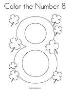 Better than any royalty free or stock photos. Number 8 Coloring Pages Twisty Noodle