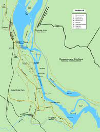 Map Of Great Falls Va Great Falls Park Virginia Walk Maps And Directions