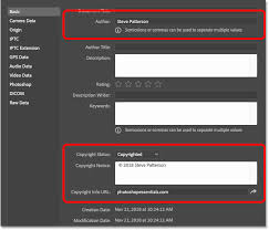 Check spelling or type a new query. How To Add Contact And Copyright Info To Images With Photoshop