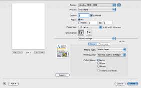 Full driver software package, duplex wireless printing. Print Settings