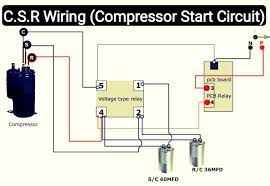 Wire harness connection diagrams, ac wire harness. Air Conditioner C S R Wiring Diagram Compressor Start Full Wiring Fully4world Refrigeration And Air Conditioning Air Conditioner Air Conditioner Maintenance