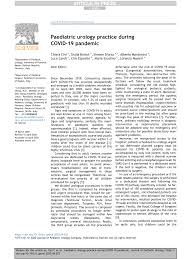 PDF) Paediatric Urology Practice during COVID-19 Pandemic