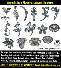 Steel has many benefits over wrought iron. Wrought Iron Leaves Manufacturers Exporters Suppliers India Http Www Finedgeinc Com 91 8289000018 Finedge Inc Ecplaza Net