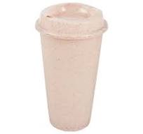 Vasos Ecologicos Con Tapa VASO ECOLÓGICO SOUL BEIGE TMPS 115 BE (PLÁSTICO  FIBRA DE AGAVE
