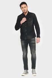 Maybe you would like to learn more about one of these? Chemise Juanito En Jeans Noir Delavee
