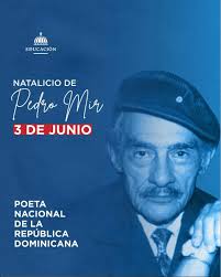 Pedro Mir, voz eterna de la patria Hoy rendimos tributo a un hombre cuya  palabra se volvió raíz, viento y conciencia nacional. Pedro Mir no solo  escribió versos: escribió patria. En cada