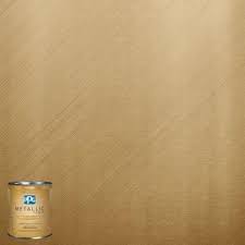 Ppg Metallic Tones 1 Qt Mtl137 Gilded Gold Metallic Interior Specialty Finish Paint Mtl137 04 The Gold Painted Walls Gold Paint Colors Metallic Paint Walls