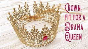 This pretty lace crown diy. How To Make Lace Crowns Tutorial Youtube