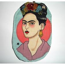 Frida Kahlo Door Hanger Decoration Mexican Portrait Art Artist Tree Drawer  Car Mirror Hanger Hanging Decoration Car Mirror Dangler