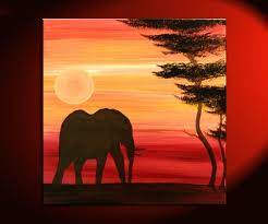 Wall sticker africa silhouette skyline animals. Animal Silhouette Artwork Archives Art By Nathalie Van