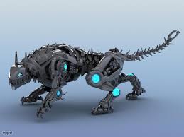 Robot Tiger 3d Model Robot Animal Robots Concept Robot Art