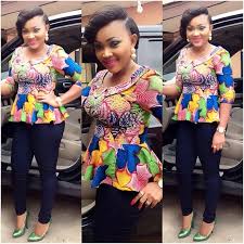 She recently shared this photo of herself rocking a jumpsuit with a pint of ankara to it. Mercy Aigbe Ankara Designs Fashion Styles You Can Rock This Weekend