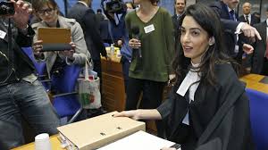 Sie hat drei jüngere geschwister. Amal Clooney Attracts Attention At Armenian Genocide Trial Al Monitor The Pulse Of The Middle East