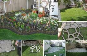 Diy Home Project Cement Cobblestone Path Garden Projects Backyard Outdoor Gardens