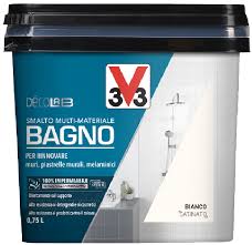 Lo smalto bianco per ridare colore ai vostri sanitari e il trasparente dove necessitiamo di ridare brillantezza senza modificare il colore. Smalto Multi Materiale Decolab Bagno V33 100 Impermeabile