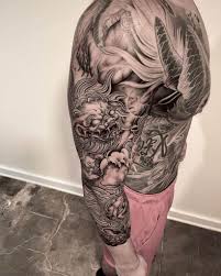 This biomechanical full sleeve tattoo for men. 18 Best Protection Tattoo Ideas Meanings Saved Tattoo
