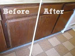 Very Fond Of A Fast Fix For Faded Wood Cabinets Wood Cabinets Wood Oak Cabinets