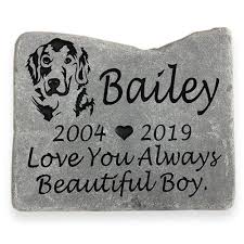 I highly recommend sea breeze, aka west coast pet memorial. Large Pet Memorial Stone Creations Northwest