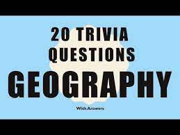 Simply select the correct answer for each question. 20 Trivia Questions Geography No 1 Youtube Geography Trivia Geography Quiz Questions Geography Trivia Questions