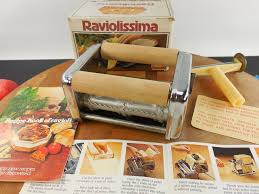 Omc Marcato Atlas Himark Pasta Maker Machine Raviolissima Ravioli Attachment Part Box Instructions Pasta Maker Pasta Maker Machine Recipe Paper