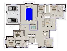 Featured house plan with a swimming pool. Awesome House Plan With Indoor Pool 20 Pictures House Plans