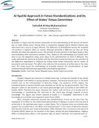 Electronic cigarettes are already banned for muslims in four malaysian states, as well as several other muslim countries, including kuwait and the united arab emirates. Pdf Al Syatibi Approach In Fatwa Standardizations And Its Effect Of States Fatwa Committee