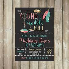 Young Wild Free Birthday Invitation By Favoritethingsdesign Free Birthday Invitations Free Birthday Stuff Birthday Invitations Girl